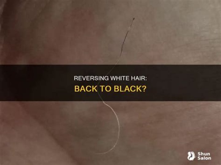Can we reverse white hair to black?